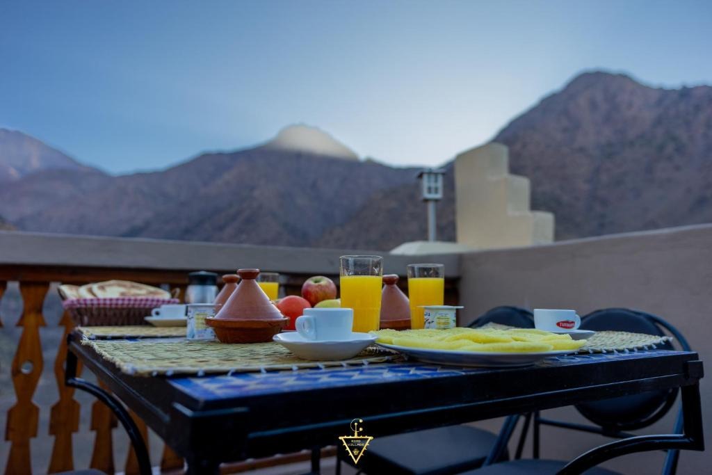 Private courtyards at Villa des orangers, Morocco